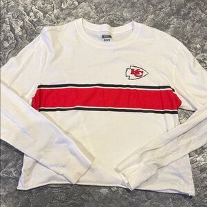 KC Chiefs cropped t shirt sz med